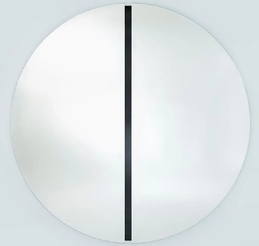 Casa Padrino Luxus Spiegel Schwarz Ø 150 cm - Runder Wandspiegel - Wohnzimmer Hotel Restaurant Boutique Spiegel