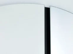 Casa Padrino Luxus Spiegel Schwarz Ø 150 cm - Runder Wandspiegel - Wohnzimmer Hotel Restaurant Boutique Spiegel