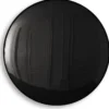 Casa Padrino Luxus Spiegel Schwarz Ø 91 cm - Runder konvexer Wandspiegel - Luxus Möbel