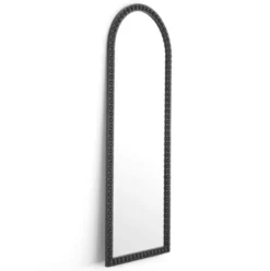 Casa Padrino Luxus Spiegel Schwarz H. 245 cm - Großer Luxus Wandspiegel