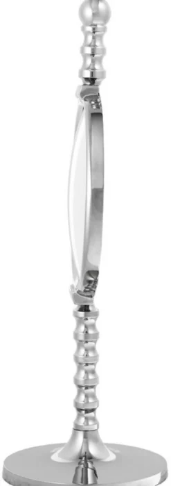 Casa Padrino Luxus Spiegel Set Silber - 2 Tischspiegel mit konvexem Spiegelglas - Deko Accessoires