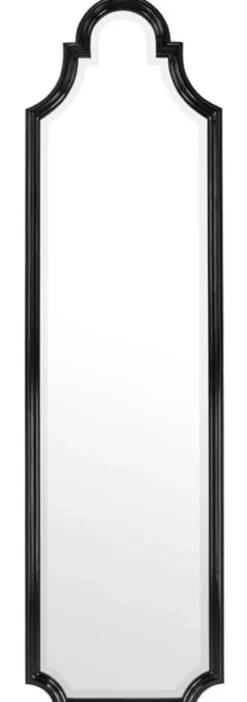 Casa Padrino Luxus Spiegel / Wandspiegel Schwarz 55 x H. 200 cm - Limited Edition