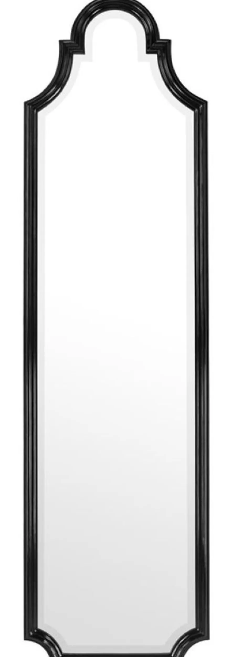 Casa Padrino Luxus Spiegel / Wandspiegel Schwarz 55 x H. 200 cm - Limited Edition