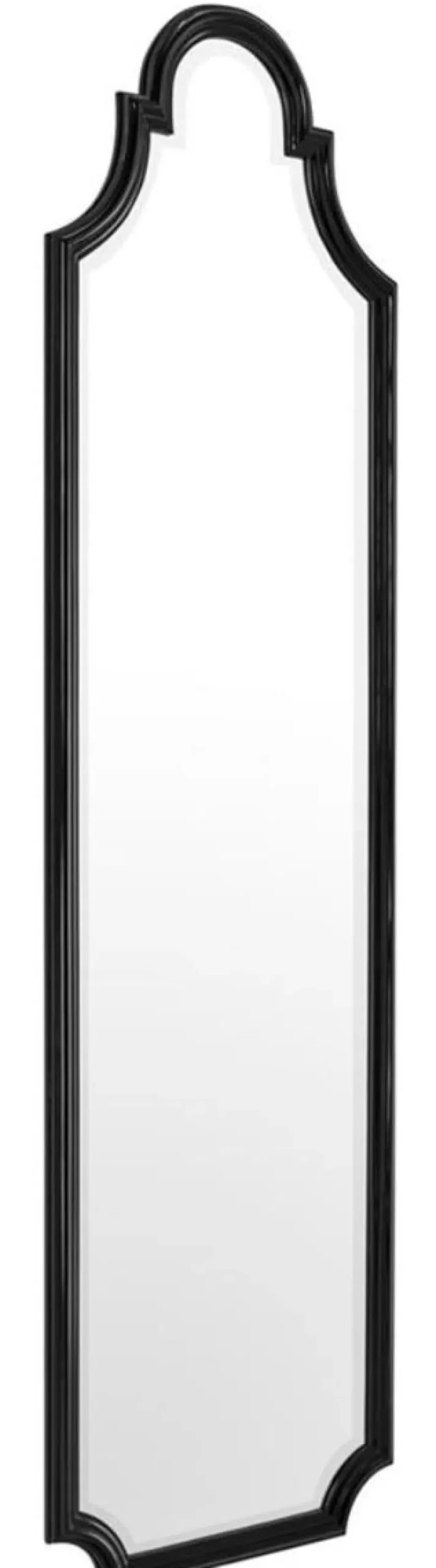 Casa Padrino Luxus Spiegel / Wandspiegel Schwarz 55 x H. 200 cm - Limited Edition
