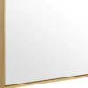 Casa Padrino Luxus Spiegel / Wandspiegel Messingfarben 180 x H. 140 cm - Garderobenspiegel - Wohnzimmer Spiegel - Luxus Qualität