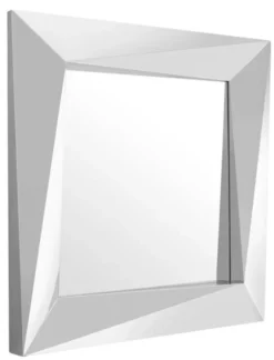 Casa Padrino Luxus Spiegel / Wandspiegel Silber 100 x H. 100 cm - Luxus Qualität