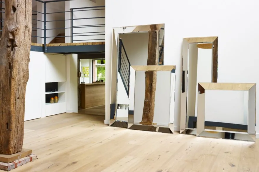 Casa Padrino Luxus Spiegel / Wandspiegel 88 x H. 118 cm - Luxus Kollektion