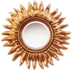 Casa Padrino Luxus Spiegel / Wandspiegel Gold Ø 82 cm - Designer Kollektion
