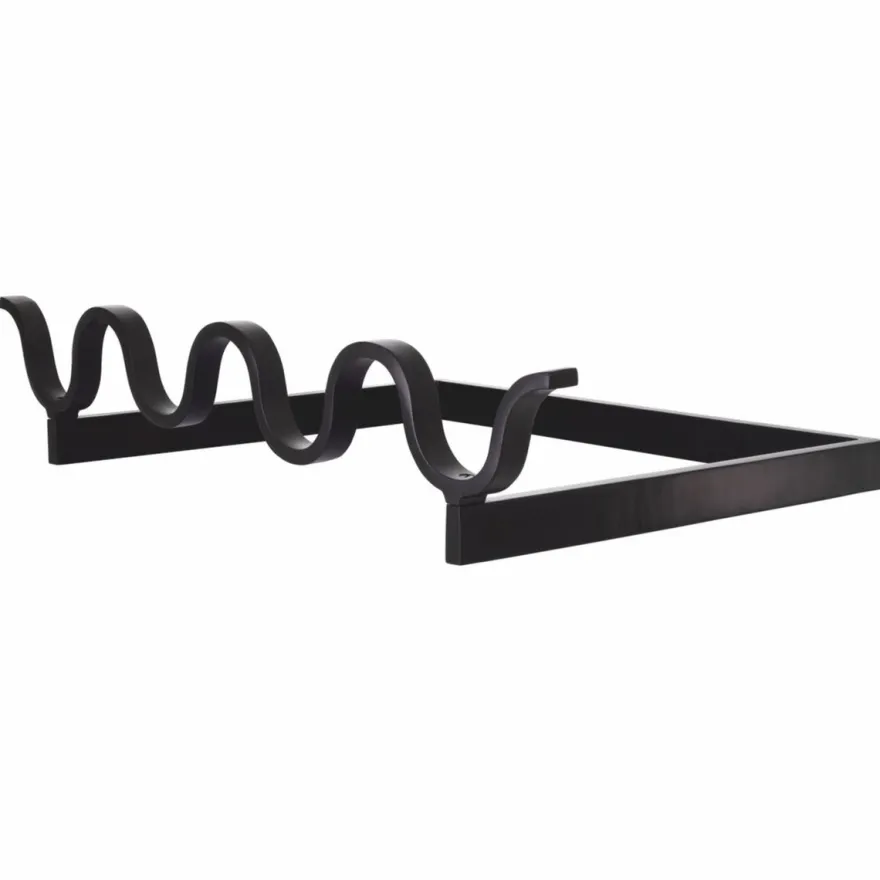 Casa Padrino Luxus Stahl Feuerbock Schwarz 73 cm - Luxus Kamin Zubehör - Luxus Accessoires - Hotel Accessoires