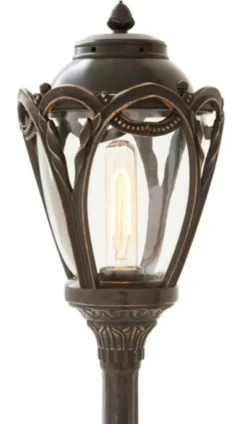 Casa Padrino Luxus Standleuchte Lincoln Park aus massivem Messing, Höhe 85 cm, Durchmesser 19 cm, Gold