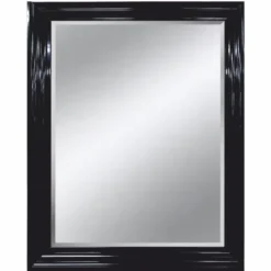 Casa Padrino Luxus Standspiegel Schwarz 80 x 5 x H. 180 cm - Ganzkörperspiegel