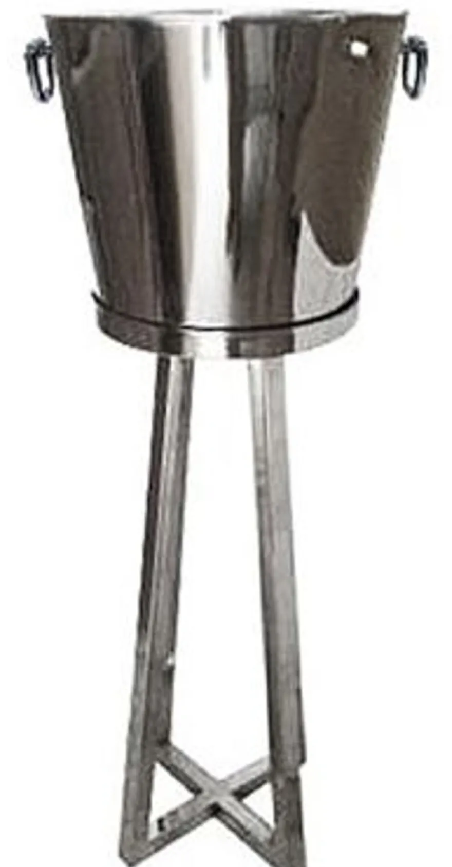 Casa Padrino Luxus Stand Weinkühler Messing H 80 cm, Durchmesser 35 cm - Weinhalter Hotel Dekoration Champagner Sekt Kühler