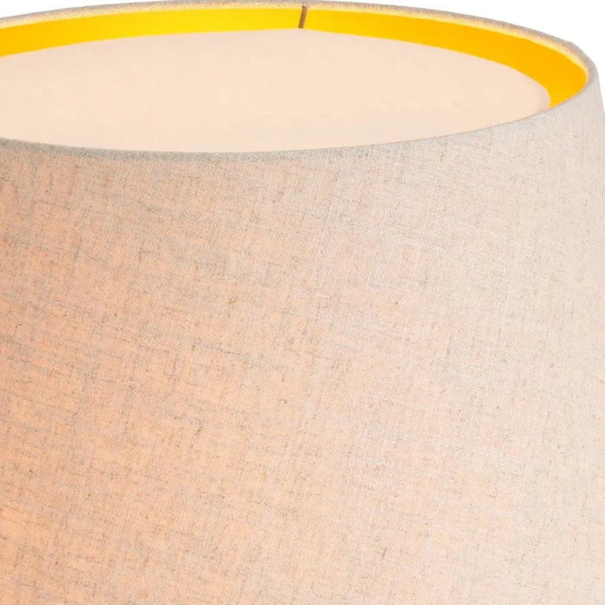 Casa Padrino Luxus Stehleuchte Schwarz / Creme Ø 55 x H. 160 cm - Massivholz Stehlampe mit rundem Lampenschirm - Luxus Stehleuchten - Luxus Leuchten - Luxus Interior
