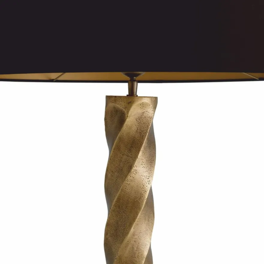 Casa Padrino Luxus Stehleuchte Vintage Messing / Schwarz H. 164 cm - Luxus Leuchten