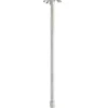 Casa Padrino Luxus Stehleuchte Silber / Gold Ø 50 x H. 170 cm - Moderne Metall Stehlampe mit Swarovski Kristallglas - Hotel & Restaurant Leuchte