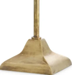 Casa Padrino Luxus Stehleuchte Vintage Messingfarben 18 x H. 102-136 cm - Höhenverstellbare Stehleuchte mit Schwenkarm - Luxus Kollektion