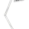 Casa Padrino Luxus Stehleuchte im klassischen Stil aus gebürstetem Metall in Silber - H 230 cm