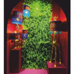 Casa Padrino Luxus Stehleuchte Giraffe mit Lampenschirm Gold / Bunt H. 171 cm