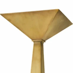 Casa Padrino Luxus Stehleuchte Vintage Messing / Schwarz H. 191 cm - Luxus Leuchten