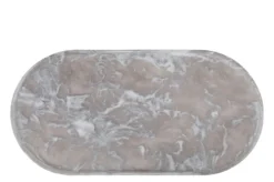 Casa Padrino Luxus Tablett Schwarz 60 x 30 x H. 1,7 cm - Großes rechteckiges Deko Tablett aus Kunstharz mit transparent schwarzer Wirbeloptik - Luxus Deko Accessoires
