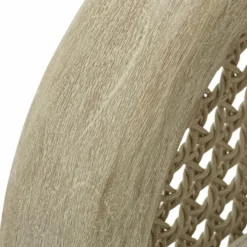 Casa Padrino Luxus Teakholz Garten Sofa Sandfarben / Beige 194 cm - Garten Möbel