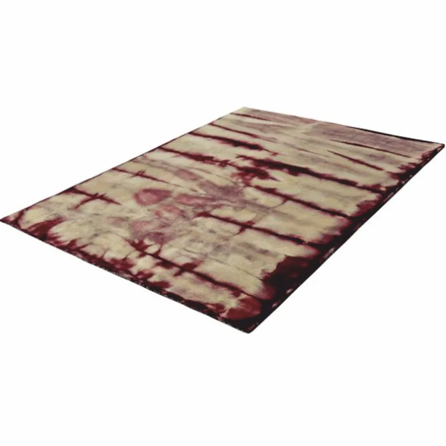 Casa Padrino Luxus Teppich Bordeauxrot / Ocker 230 x 160 cm - Rechteckiger Wollteppich - Wohnzimmer Teppich - Hotel Teppich