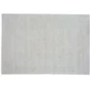 Casa Padrino Luxus Teppich Creme 280 x 360 cm - Unifarbener Viskose Teppich in Vintage Optik