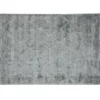 Casa Padrino Luxus Teppich Grau 200 x 280 cm - Ornamentmuster in Hoch-Tief-Optik