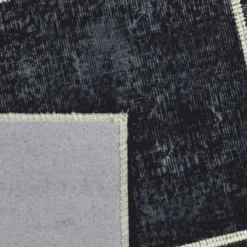 Casa Padrino Luxus Teppich Schwarz / Oliv 300 x 200 cm - Rechteckiger Wollteppich - Wohnzimmer Teppich - Hotel Teppich