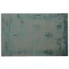 Casa Padrino Luxus Teppich Türkis / Grau 280 x 360 cm - Handgewebter Vintage Wohnzimmer Teppich