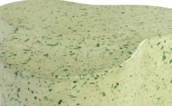 Casa Padrino Luxus Terrazzo Naturstein Beistelltisch / Hocker Grün 41,5 x 41,5 x H. 45 cm - Wohnzimmer Möbel - Hotel Möbel - Naturstein Möbel - Luxus Möbel - Luxus Einrichtung
