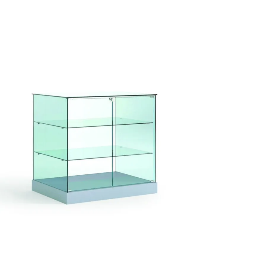 Casa Padrino Luxus Theken-Vitrine 93 x 60 cm H. 90 cm - Ladeneinrichtung - Boutique Möbel - Made in Italy
