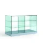 Casa Padrino Luxus Theken-Vitrine 142 x 60 cm H. 90 cm - Ladeneinrichtung - Boutique Möbel - Made in Italy