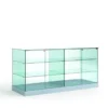 Casa Padrino Luxus Theken-Vitrine 182 x 60 cm H. 90 cm - Ladeneinrichtung - Boutique Möbel - Made in Italy