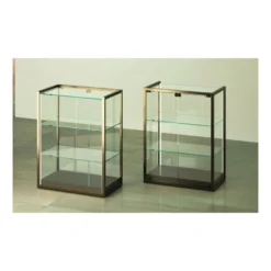 Casa Padrino Luxus Theken-Vitrine 75 x 45 cm H. 95 cm mit LED - Ladeneinrichtung - Boutique Möbel - Made in Italy