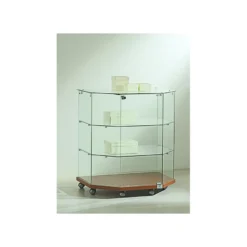 Casa Padrino Luxus Theken-Vitrine 80 x 60 cm H. 90 cm in Trapezform - Ladeneinrichtung - Boutique Möbel - Made in Italy