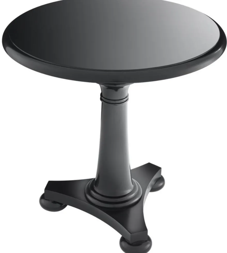 Casa Padrino Luxus Tisch / Beistelltisch Schwarz 75 x H. 75 cm - Hotel Kollektion