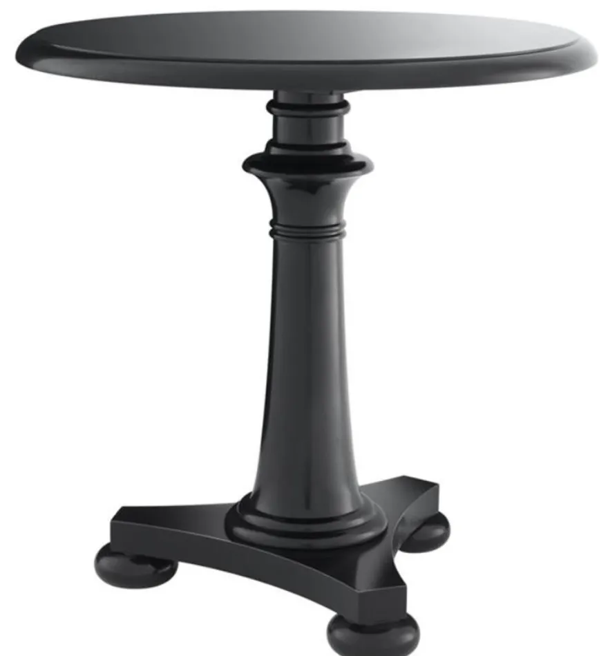 Casa Padrino Luxus Tisch / Beistelltisch Schwarz 75 x H. 75 cm - Hotel Kollektion