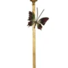 Casa Padrino Luxus Tischleuchte im Barockstil - Gold mit Schmetterling, vergoldete Säulen, 65 cm