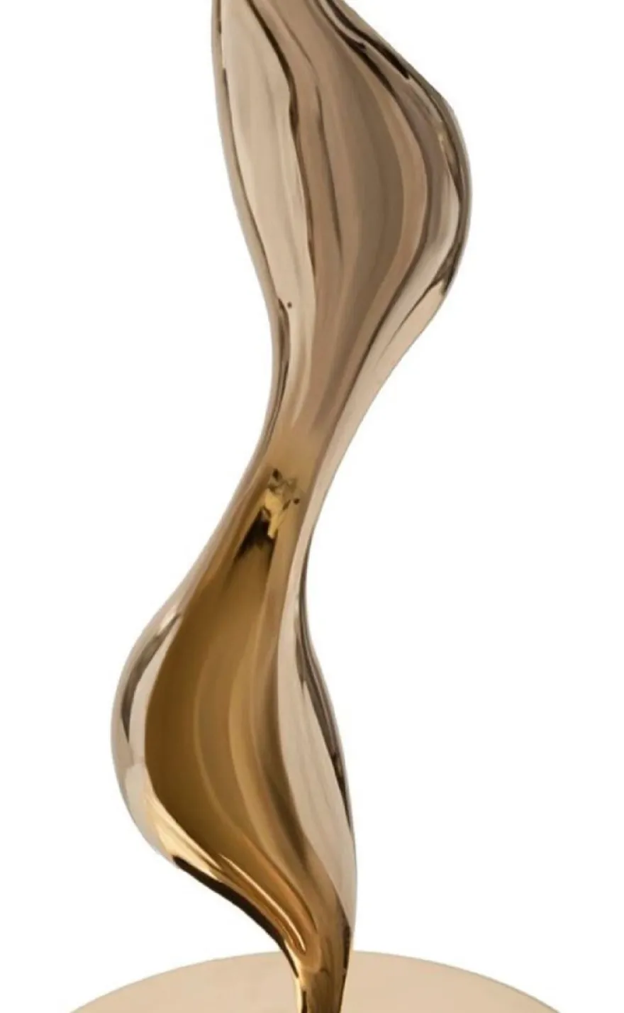 Casa Padrino Luxus Tischleuchte Gold / Weiß Ø 40 x H. 63 cm