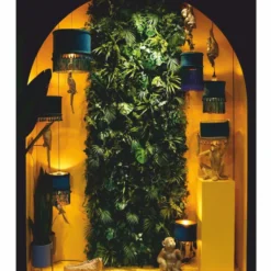 Casa Padrino Luxus Tischleuchte Affe Gold / Blau / Grün H. 50 cm - Luxus Leuchten