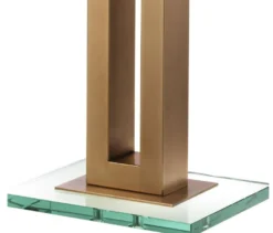 Casa Padrino Luxus Tischleuchte Antik Messingfarben / Schwarz 45 x 22 x H. 84,5 cm - Hotel & Restaurant Tischlampe