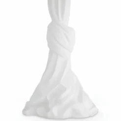 Casa Padrino Luxus Tischleuchte Weiß / Creme H. 88 cm - Runde Schreibtischleuchte - Luxus Leuchten