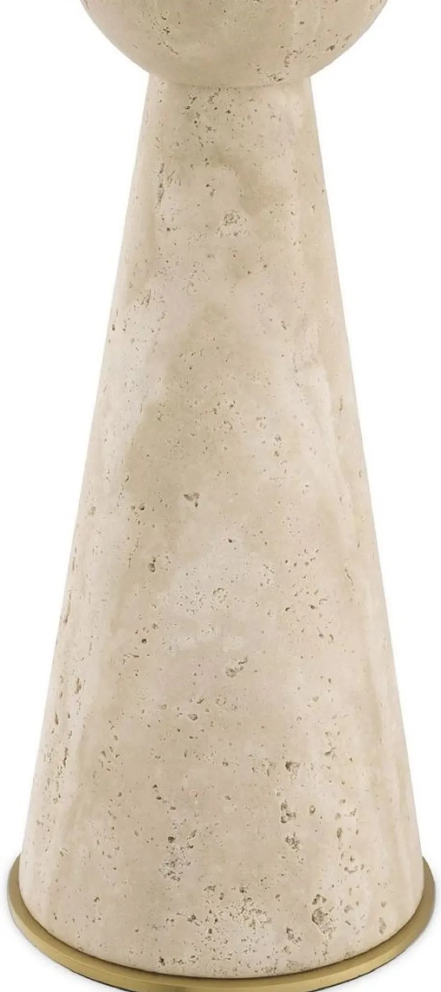 Casa Padrino Luxus Tischleuchte Beige / Antik Messing / Creme 40 x 40 x H. 78,5 cm - Travertin Schreibtischleuchte mit sechseckigem Lampenschirm - Luxus Tischleuchten - Luxus Schreibtischleuchten