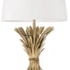 Casa Padrino Luxus Tischleuchte Antik Gold / Schwarz / Weiß Ø 45 x H. 85 cm - Designer Tischlampe mit Granitsockel & Lampenschirm