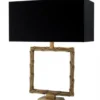 Casa Padrino Luxus Tischleuchte aus Messing, 25,5 x 40 x H 52,5 cm, edle Hotel Leuchte in Messingfarben