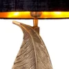 Casa Padrino Luxus Tischleuchte Vintage Messing / Schwarz 50 x 30 x H. 76,5 cm - Schreibtischleuchte mit ovalem Lampenschirm und Granitsockel - Luxus Tischleuchten - Luxus Schreibtischleuchten