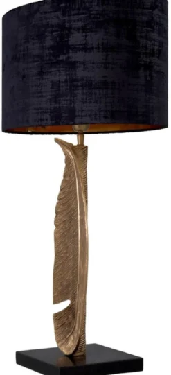 Casa Padrino Luxus Tischleuchte Vintage Messing / Schwarz 50 x 30 x H. 76,5 cm - Schreibtischleuchte mit ovalem Lampenschirm und Granitsockel - Luxus Tischleuchten - Luxus Schreibtischleuchten