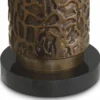 Casa Padrino Luxus Tischleuchte Bronze / Messing / Schwarz / Creme H. 76 cm