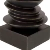 Casa Padrino Luxus Tischleuchte Schwarz / Bronze Ø 44 x H. 80,5 cm - Schreibtischleuchte mit rundem Lampenschirm und Granitsockel - Luxus Tischleuchten - Luxus Schreibtischleuchten